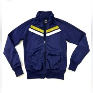 Nike vintage Athletic dept. Navy Track Jacket with Chevron Design women’s small